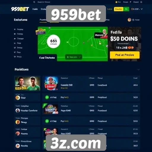 Experiência do usuário na navegação do 959bet